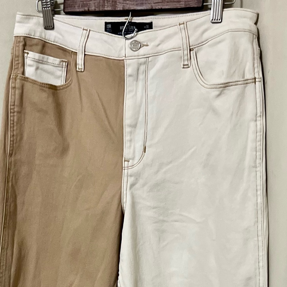 ❤️❤️SALE❤️❤️. Hollister Women’s/Jr Size 13 Color-block High Waisted Jeans NWOT